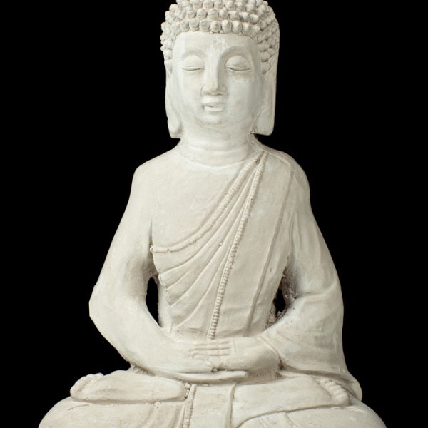 Budas meditando con manos abajo