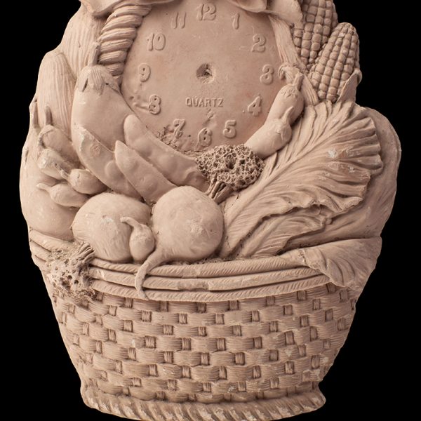 Canasta Con Reloj De Frutas Y Verduras