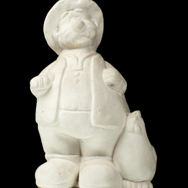 Botero con gallina