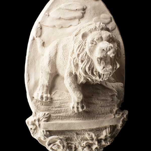 Escultura de león
